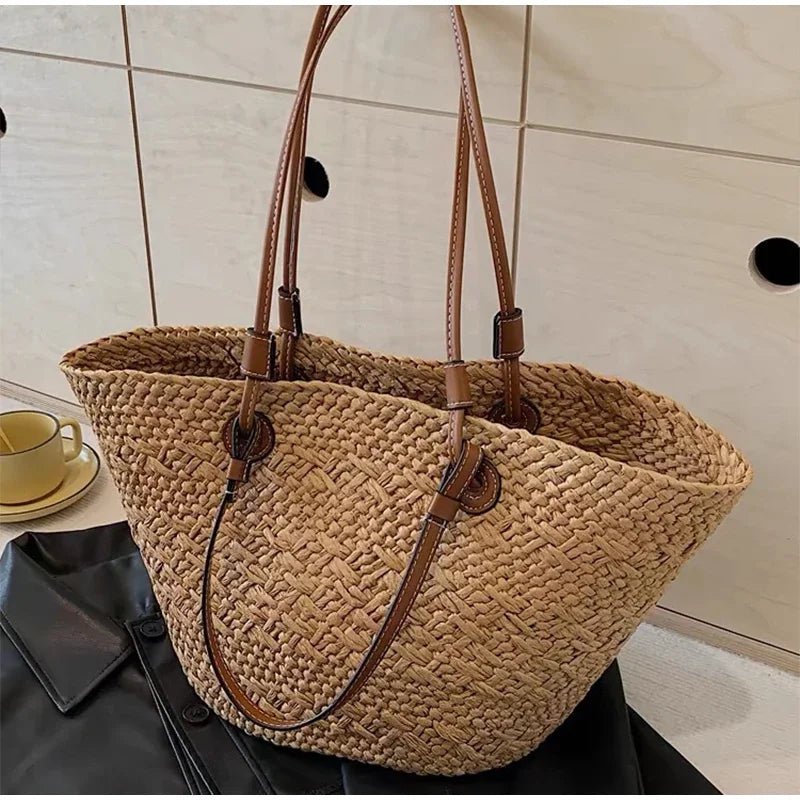 SOERA Margot Woven Summer Tote - Bag - Cream Large