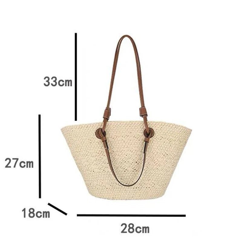 SOERA Margot Woven Summer Tote - Bag - Cream Large