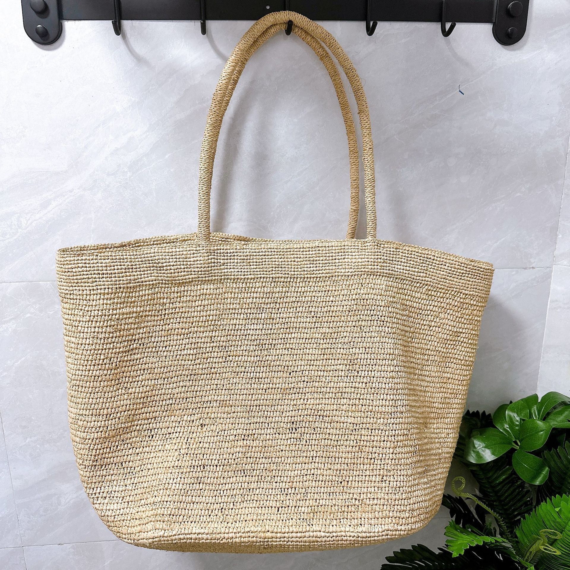 SOERA Sophia Handwoven Rattan Tote - Bag - SOERA-873987-KHA-OS-28899 Beige