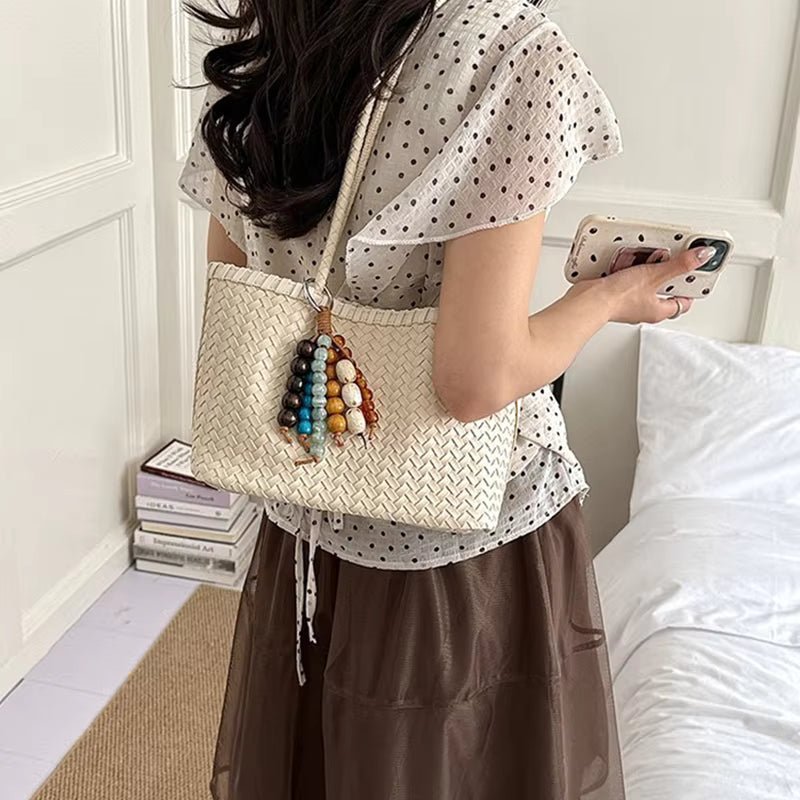 SOERA Sophie Straw Woven Tote Bag - Bag - Yellow
