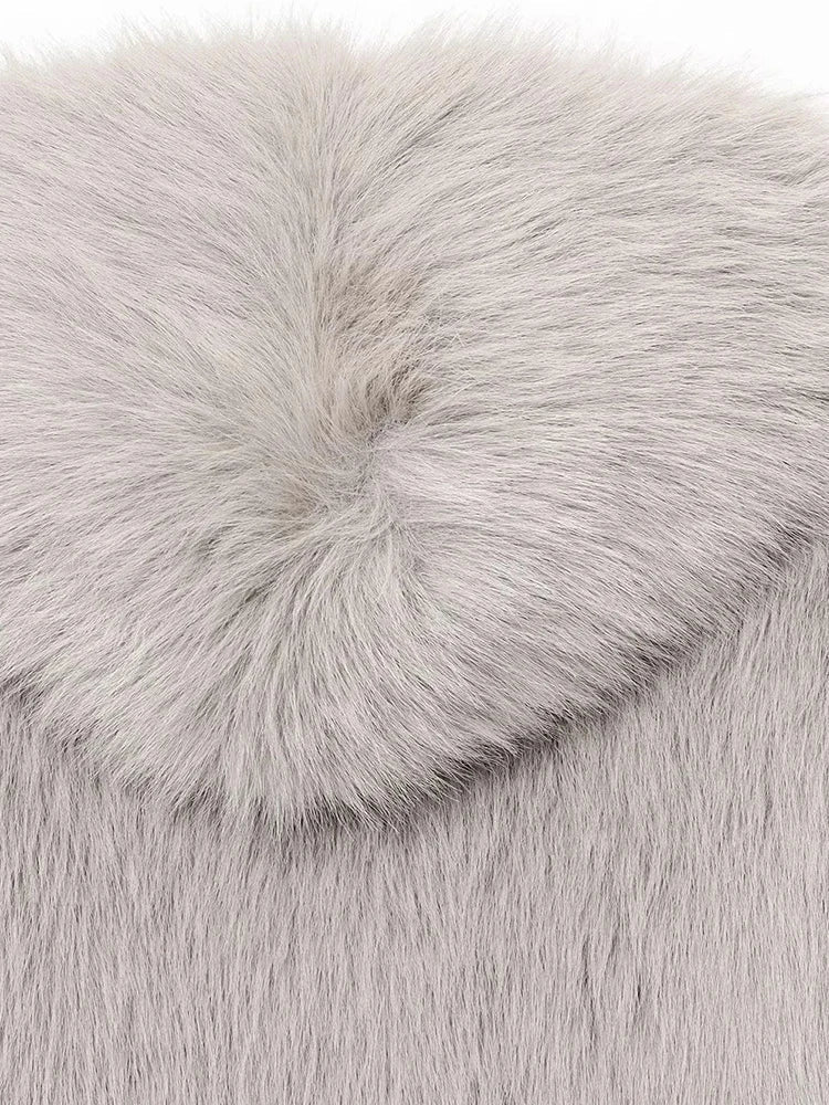 SOERA Dana Faux Fur Hooded Jacket - Coats & Jackets - 3256810231099988-;Bh1766554850638275882 L Light Gray