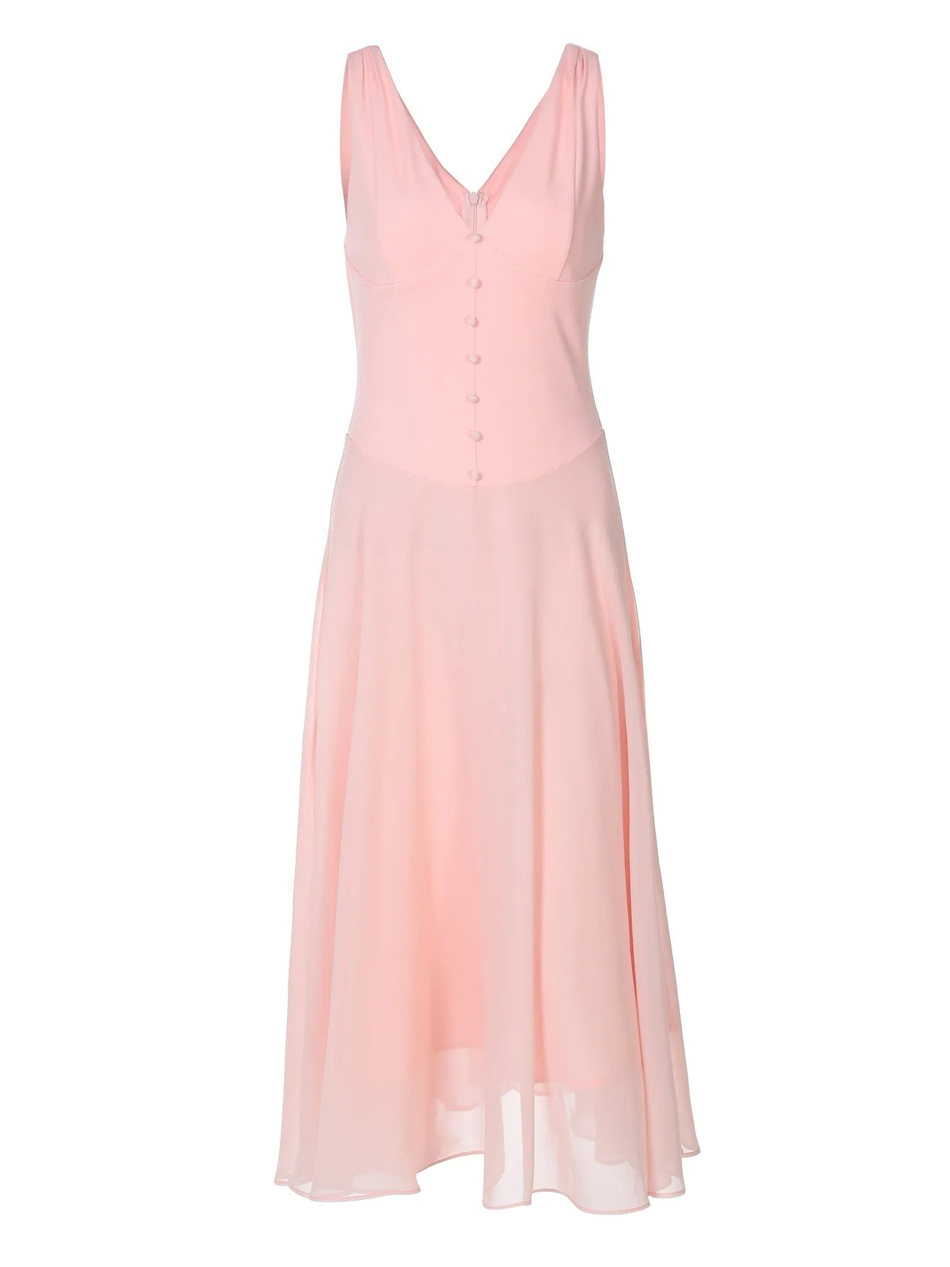 SOERA Sophia V-Neck Evening Dress - Dress - Pink S
