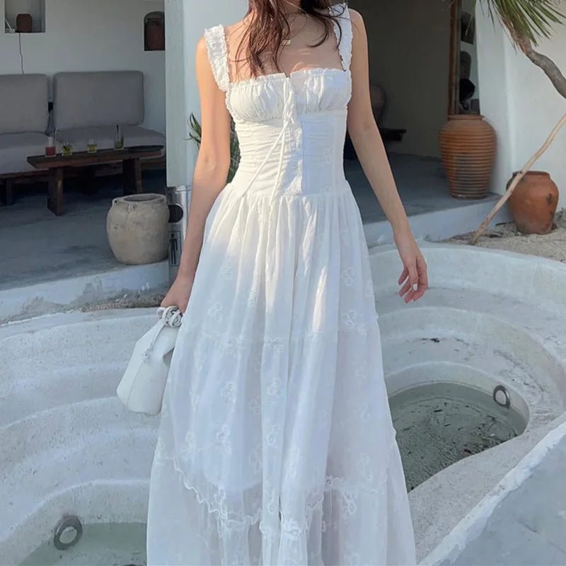 SOERA Karla Ruffle Trim Tiered Maxi Dress - Dresses - 1005007000872674-;fB1771494649314029980 S