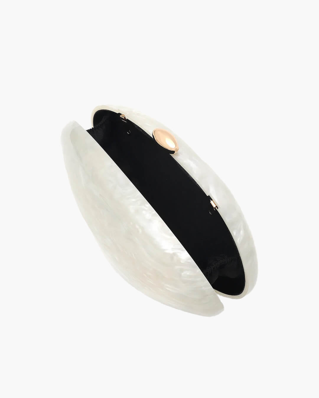 SOERA Bianca Shell - Shaped Acrylic Evening Clutch - Handbags - Black