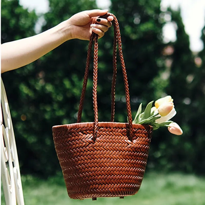 SOERA Blair Braided Bucket Shoulder Bag - Handbags - 1005007431075017-;iT1775499358493079649 Black
