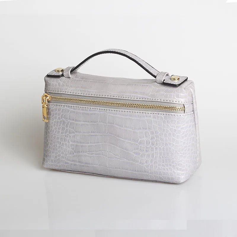 SOERA Minerva Crocodile Pattern Clutch Bag - Handbags - Lavender