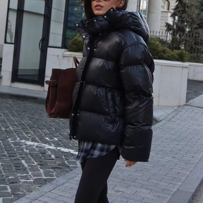 SOERA Judy Crop Puffer Jacket - Jackets - Black M
