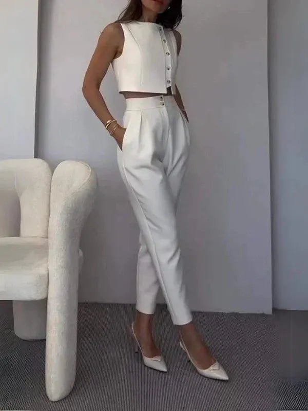 SOERA Helena Two-Piece Set - Matching Sets - White S