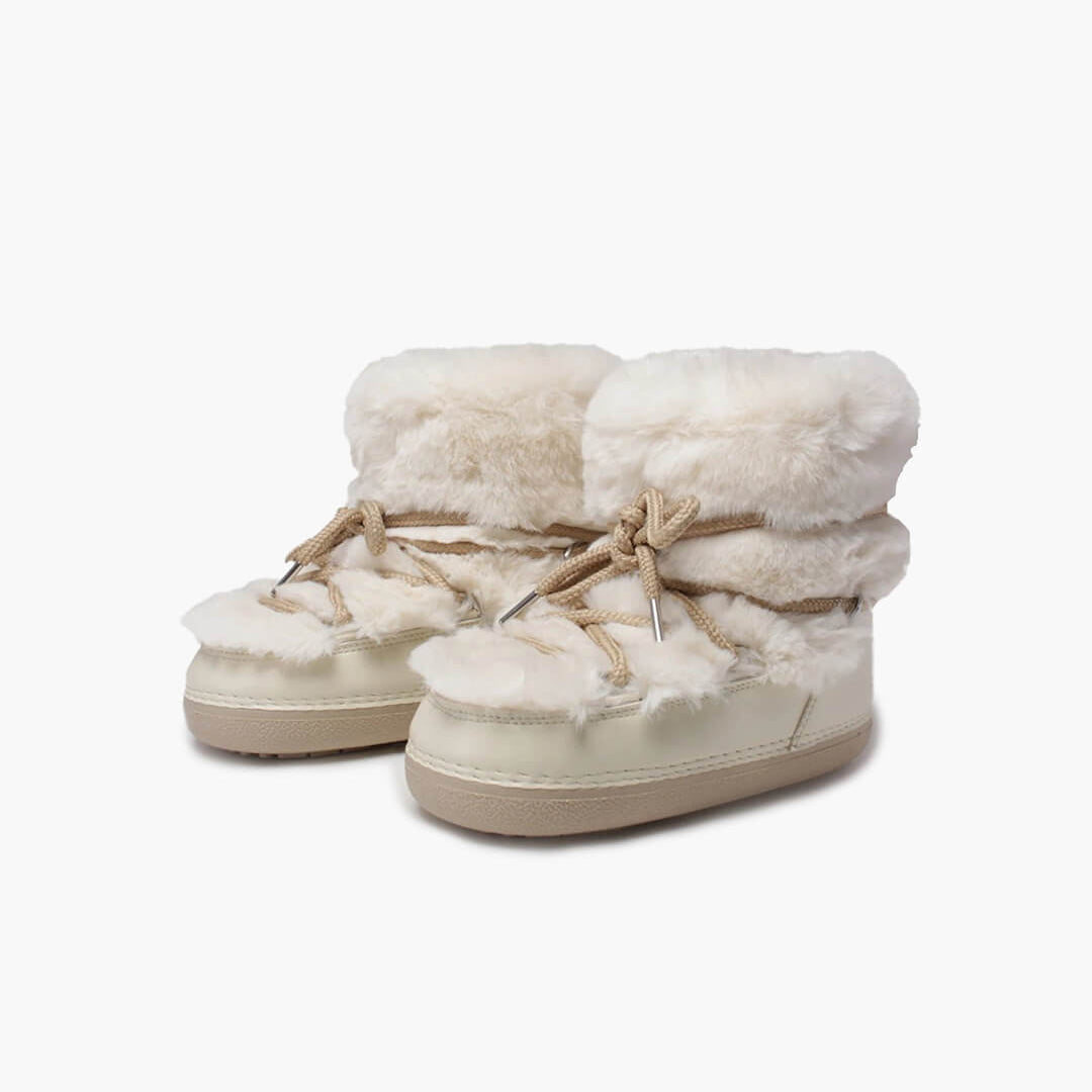SOERA Cleo Fluffy Snow Boots - Shoes - hH1767703806862554741 Beige Low 35 - 36