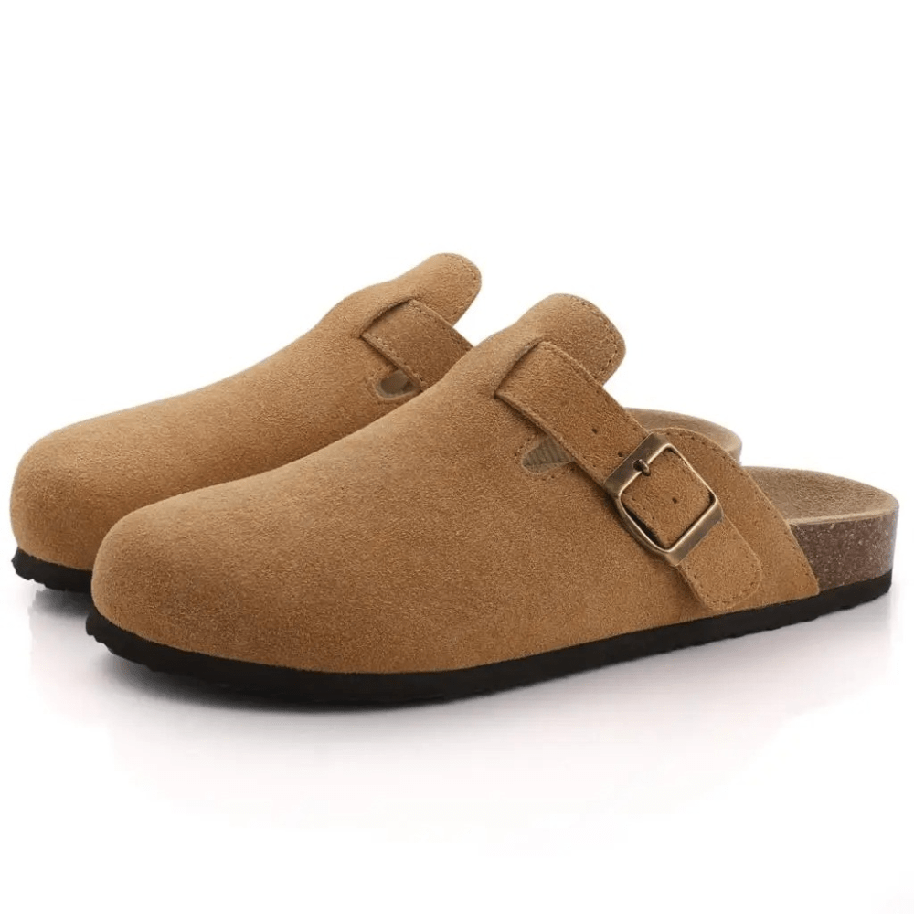 SOERA Minerva Adjustable Buckle Slip - On Sandals - Shoes - Brown 38