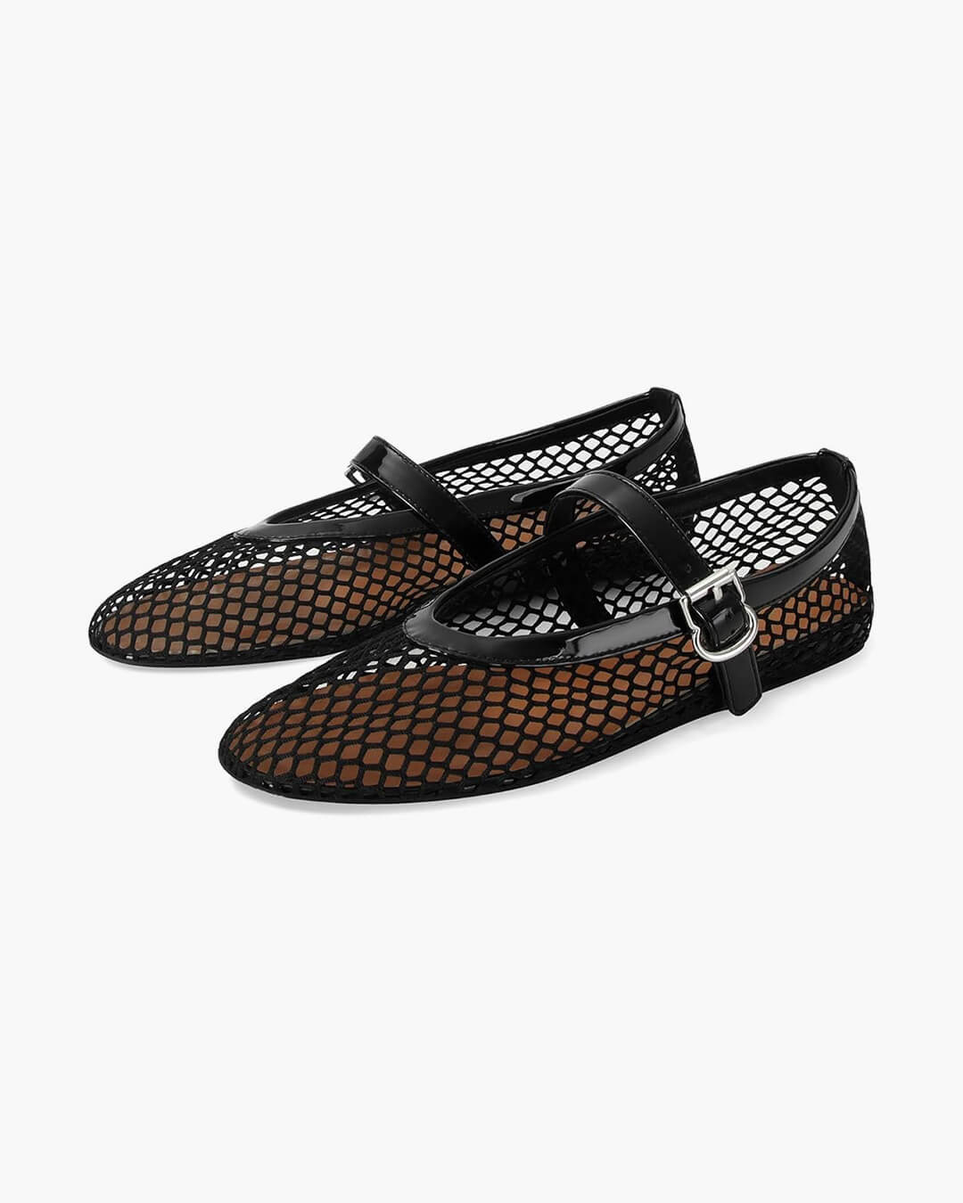 SOERA Rebecca Mesh Ballet Flats - Shoes - Beige 36