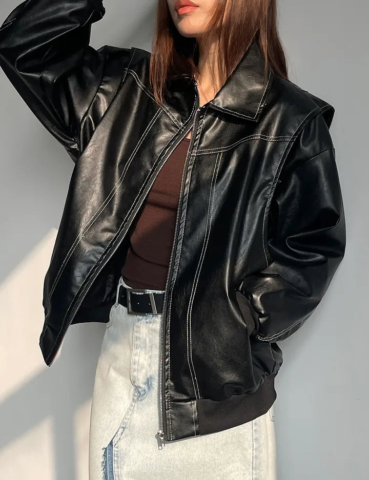 Brooke Zip-Up Bomber Jacket