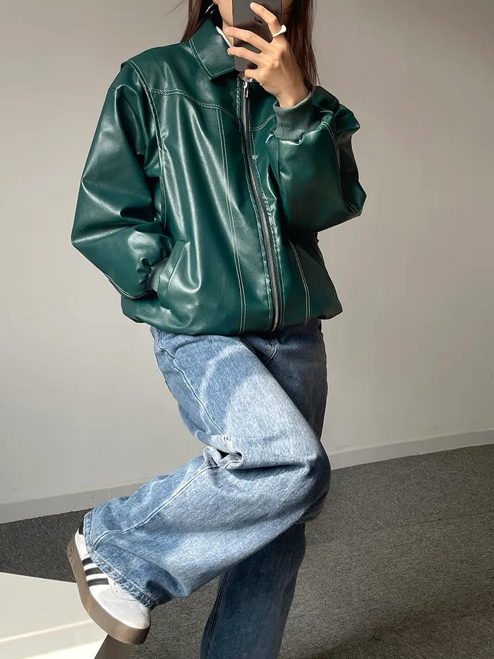 Brooke Zip-Up Bomber Jacket