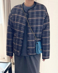 Mary Plaid Padded Jacket