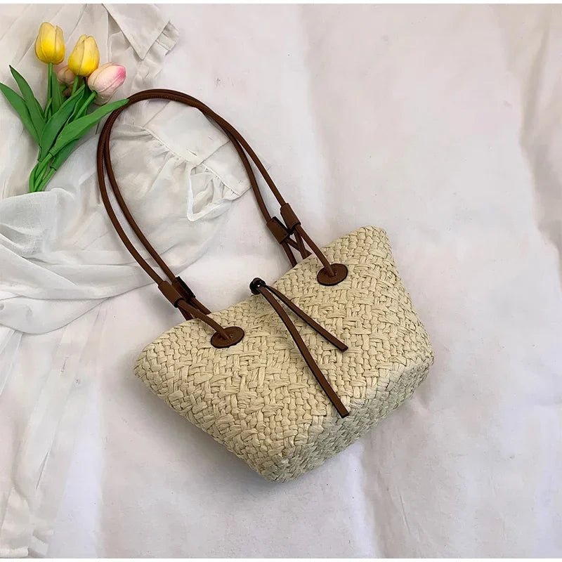 SOERA Margot Woven Summer Tote - Bag -  Cream Large