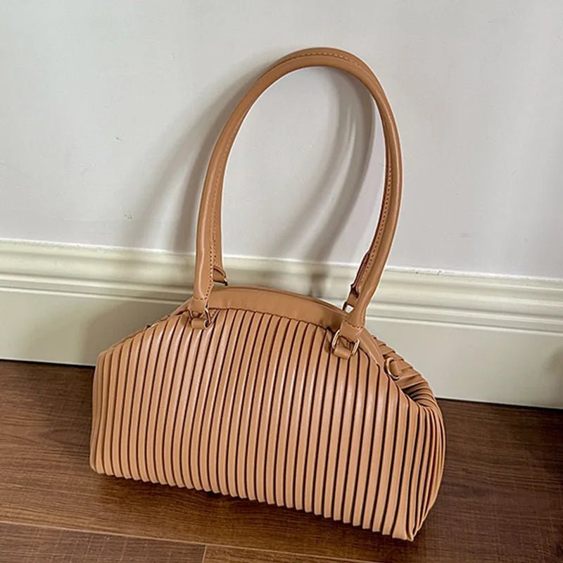 SOERA Mariana Pleated Shoulder Bag - Bag - SOERA-677379-DEF-OS-04615 Coffee