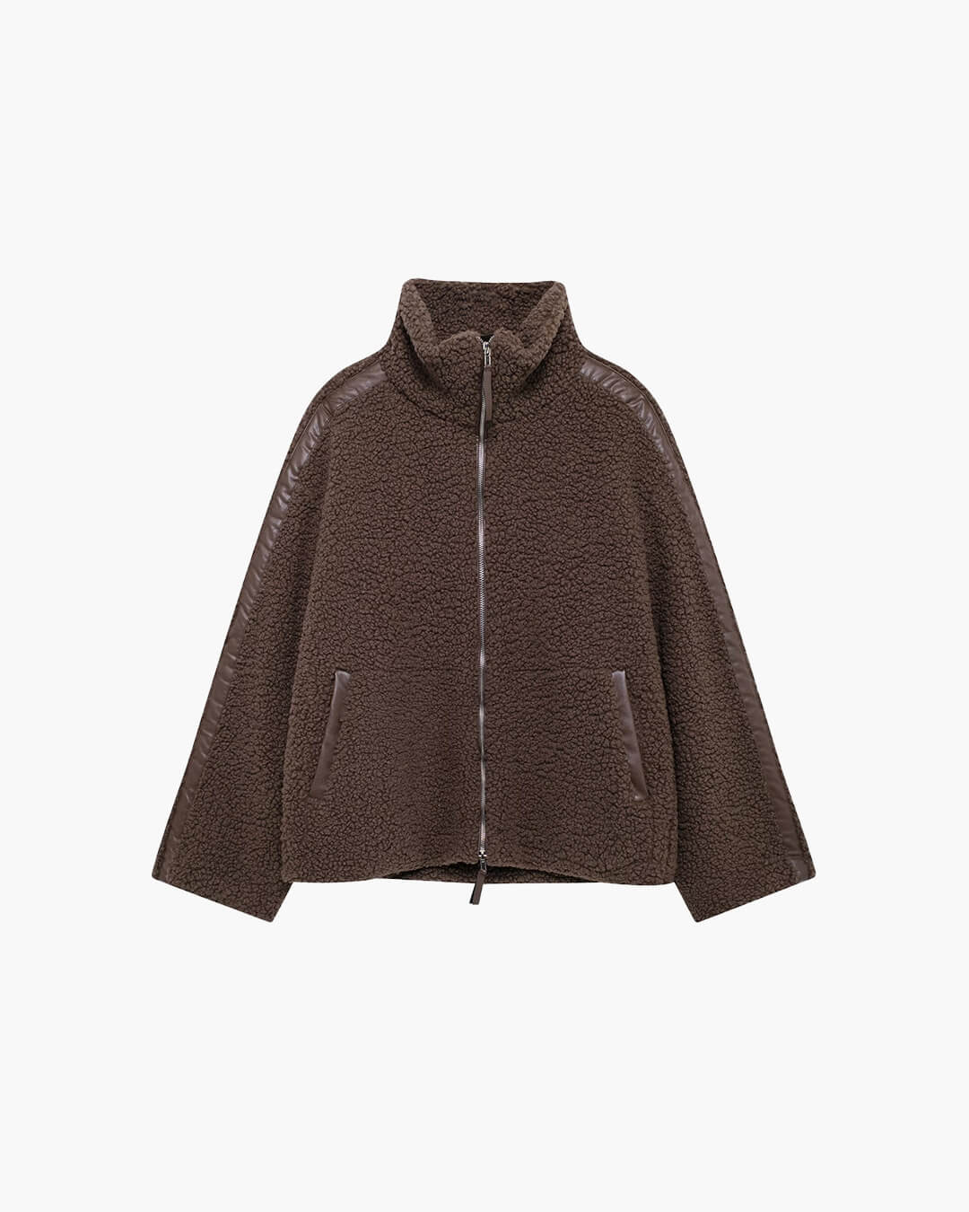 SOERA Susan Zip Up Teddy Jacket - Coats & Jackets -  Brown S