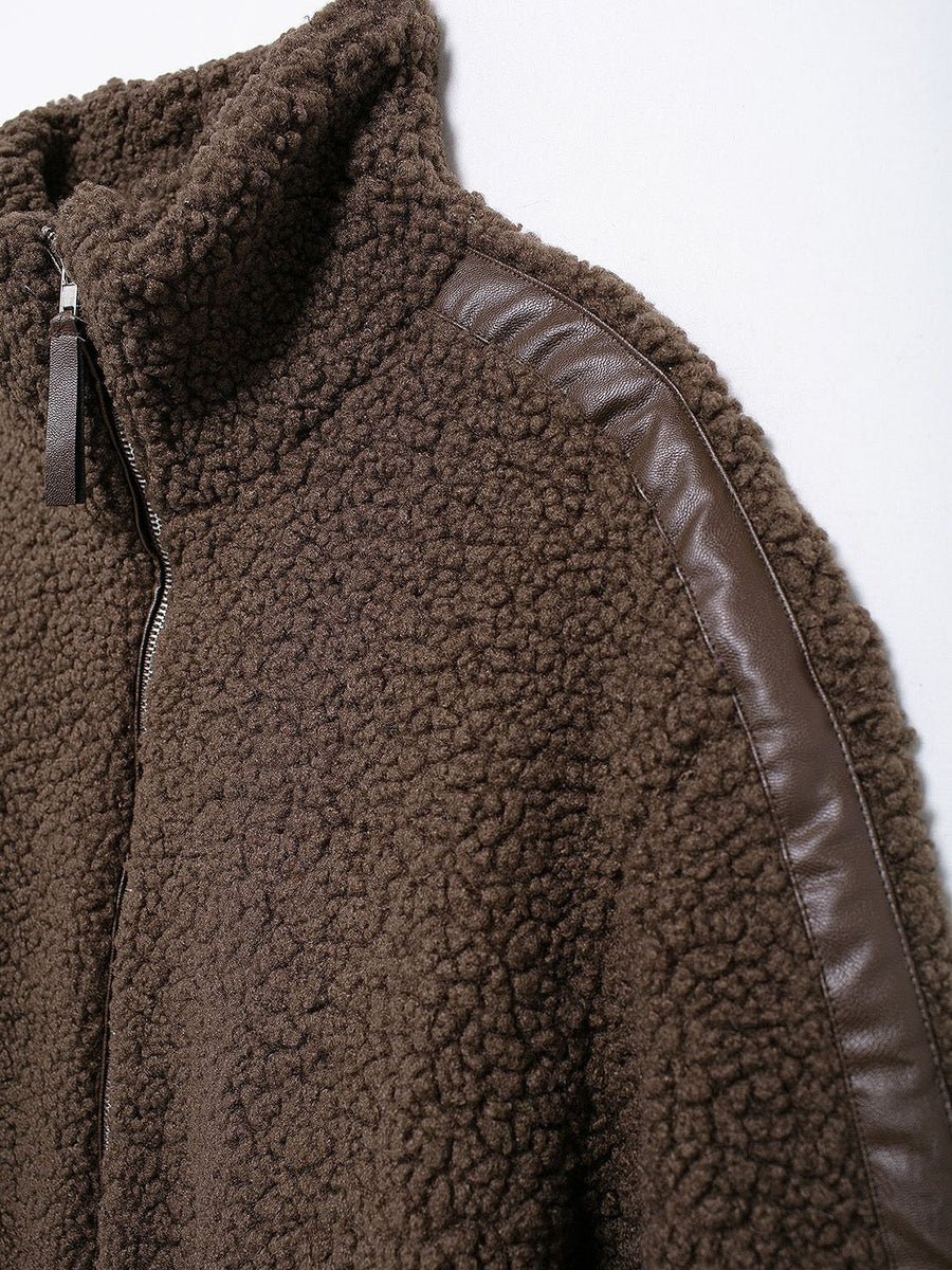 SOERA Susan Zip Up Teddy Jacket - Coats & Jackets -  Brown S
