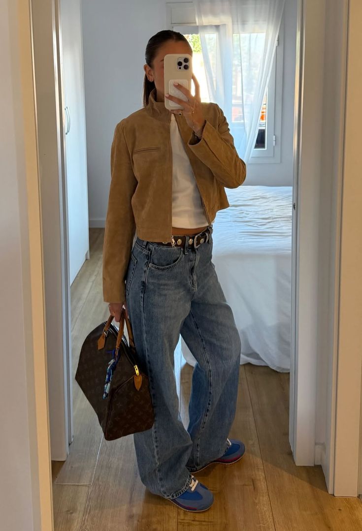 SOERA Yza Suede Cropped Bomber Jacket - Coats & Jackets - uM1774004001185189486 Brown S