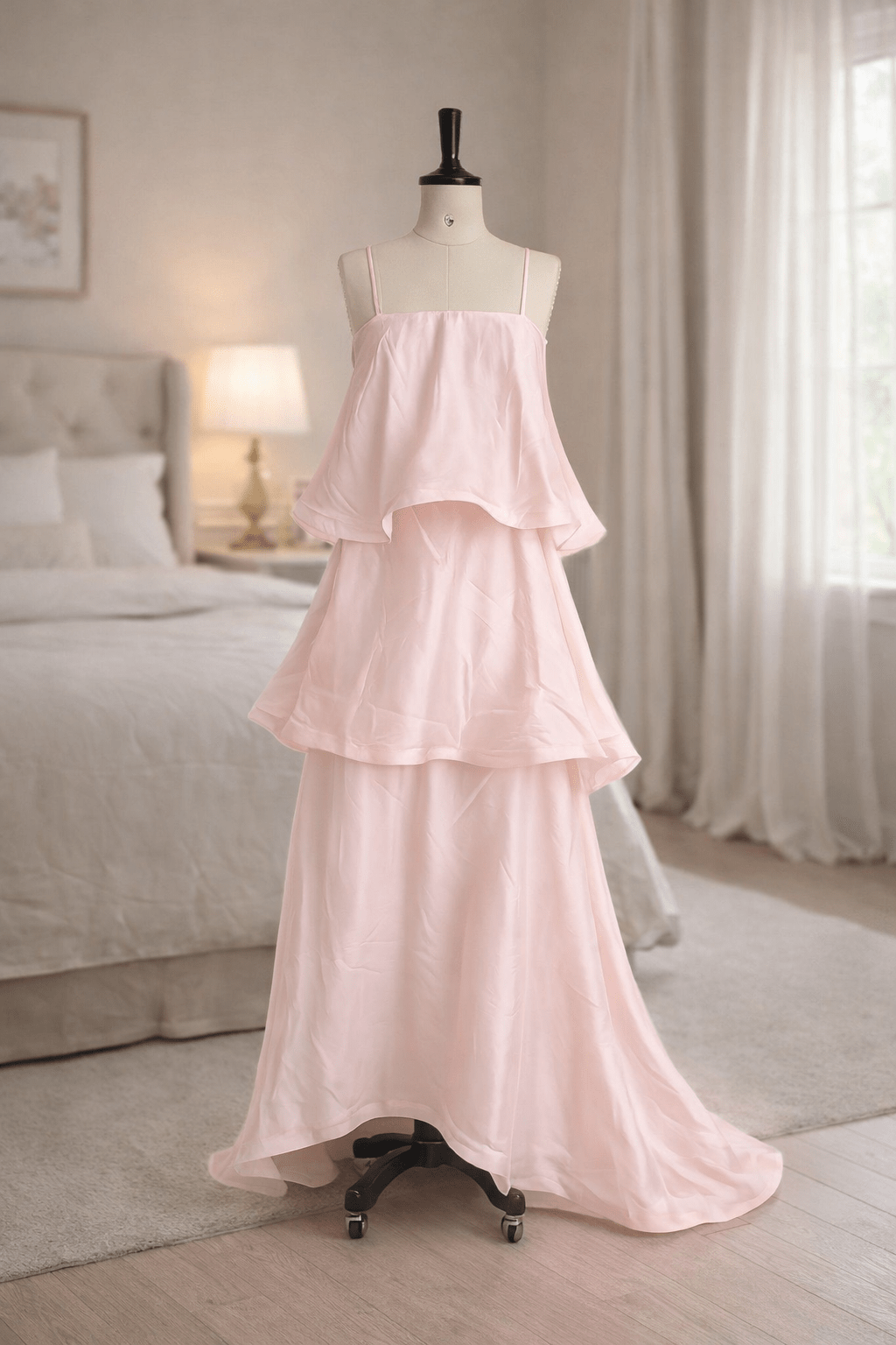SOERA Iris Layered Ruffle Maxi Dress - Dress -  Pink S