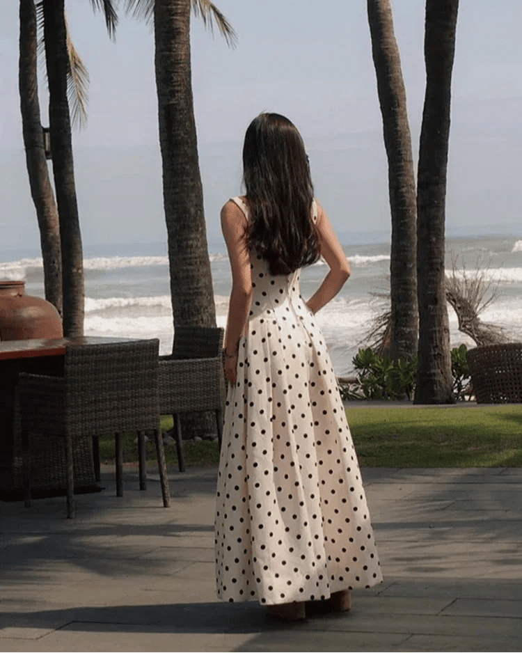 SOERA Jasmine Polka Dot Midi Dress - Dress -  XS