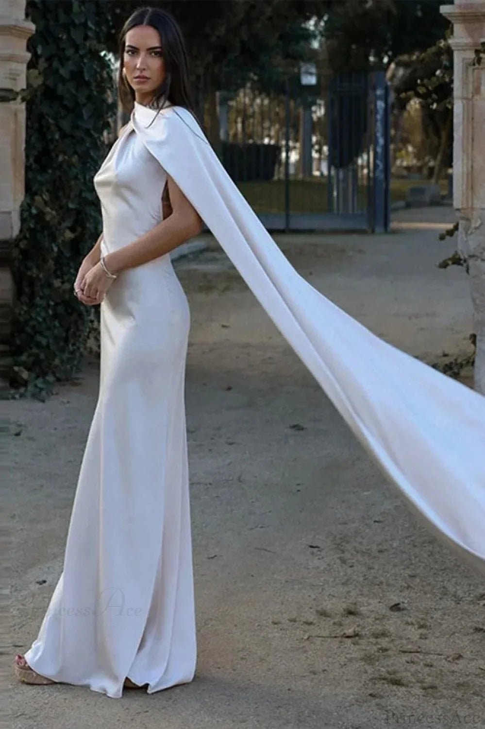 SOERA Adorinda Elegant Satin Halter Dress - Dresses - SOERA-689795-ORA-S-91011 Orange S