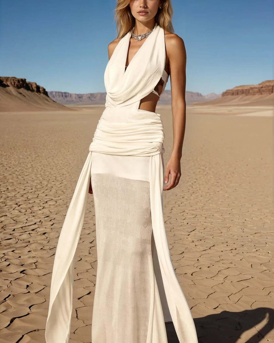 SOERA Elyse Halterneck Backless Maxi Dress - Dresses -  Black M