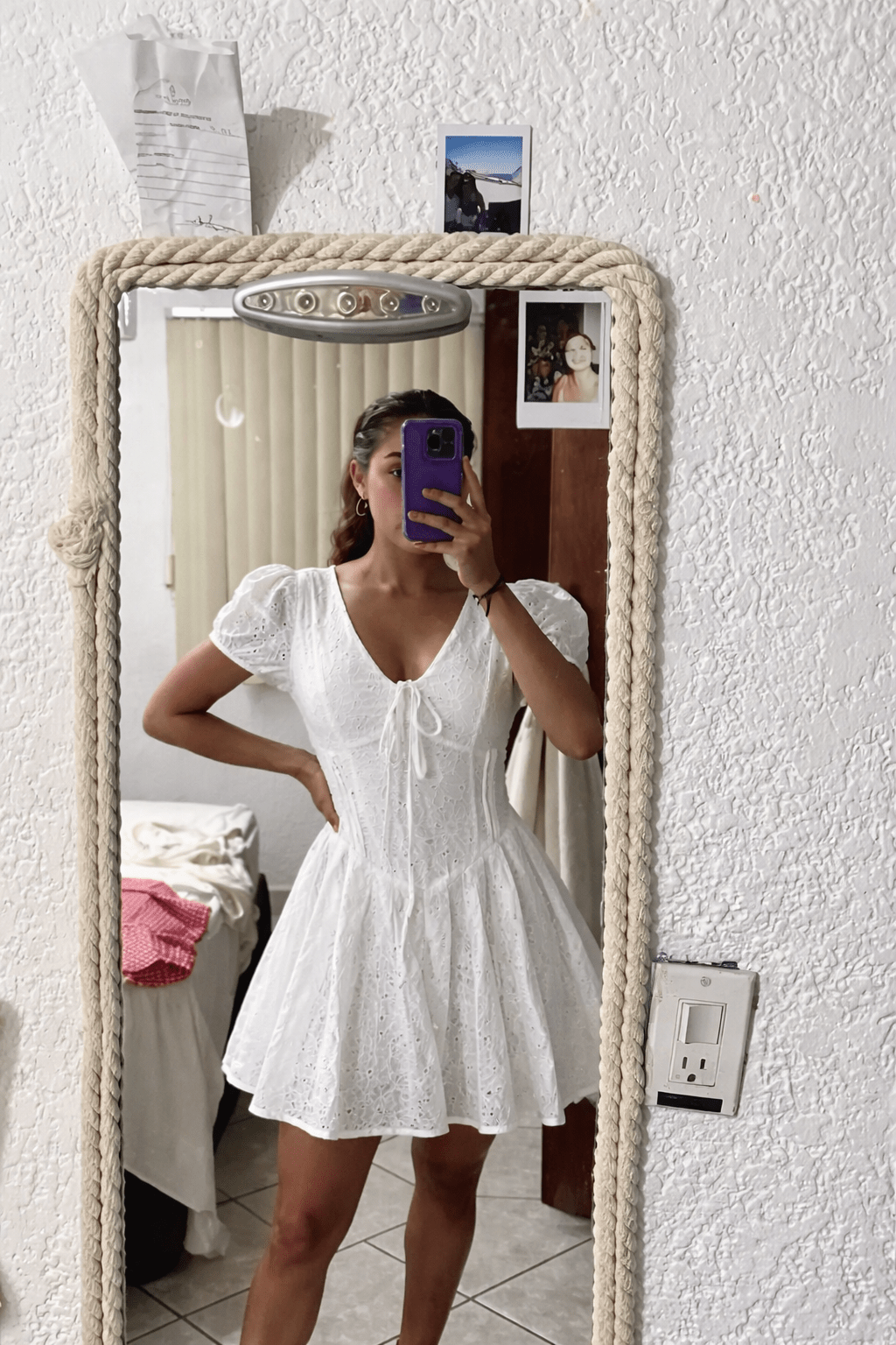 SOERA Jane Puff Sleeve Embroidered Mini Dress - Dresses - VM1774532669744532137 L