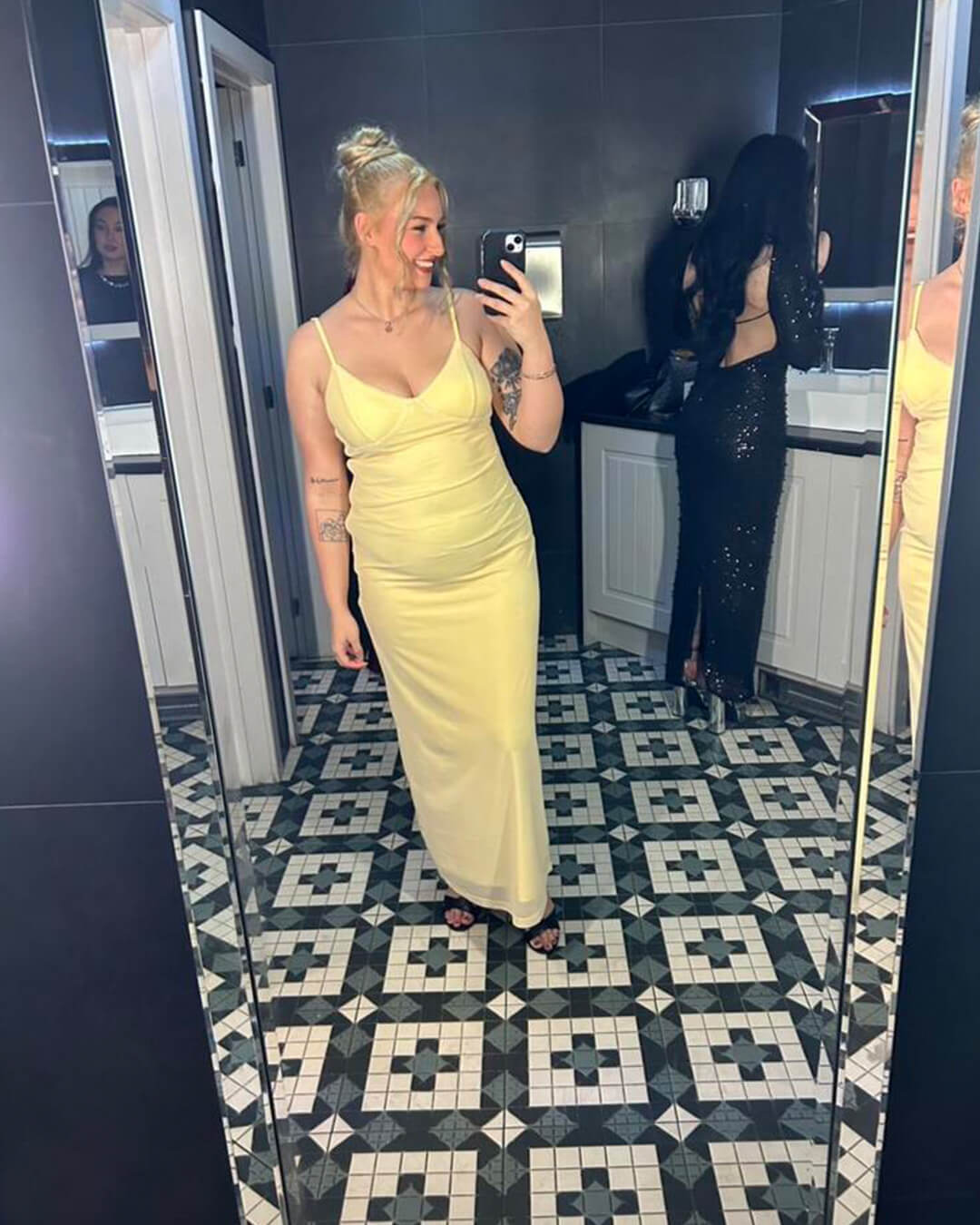 SOERA Janet V Neck Strap Maxi Dress - Dresses - 1005009046766312-;lX1771345061563610075 Yellow XL