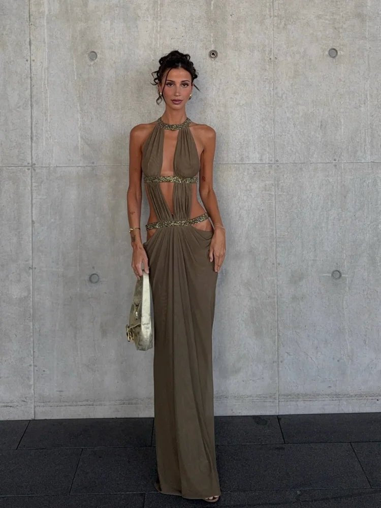Rafaela Sequin Haltter Maxi -iltapuku