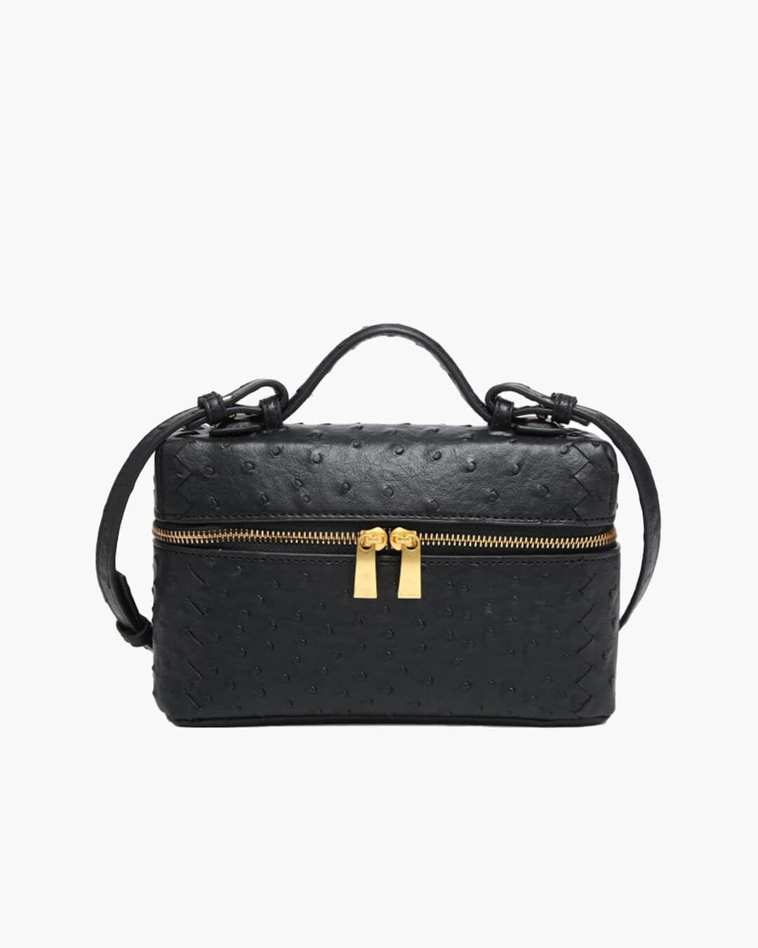 SOERA Delphine Leather Box Bag - Handbags -  Black