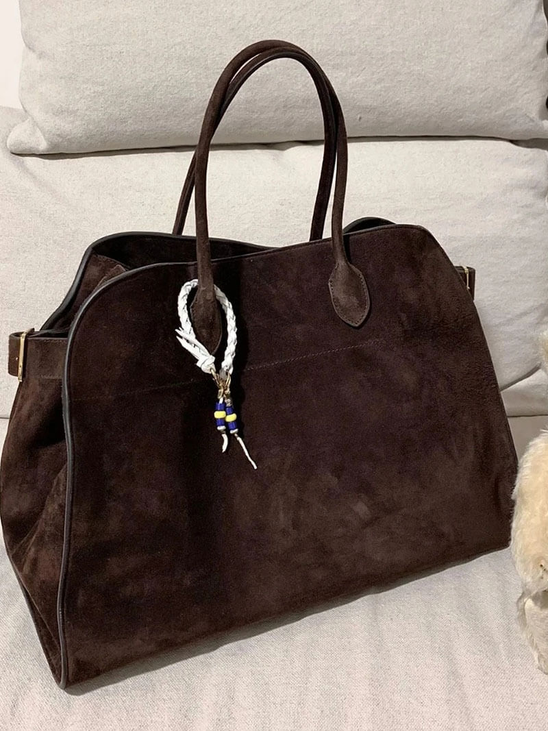 SOERA Henna Shopper Bag - Handbags - DBAD2-WK370001 Suede Brown
