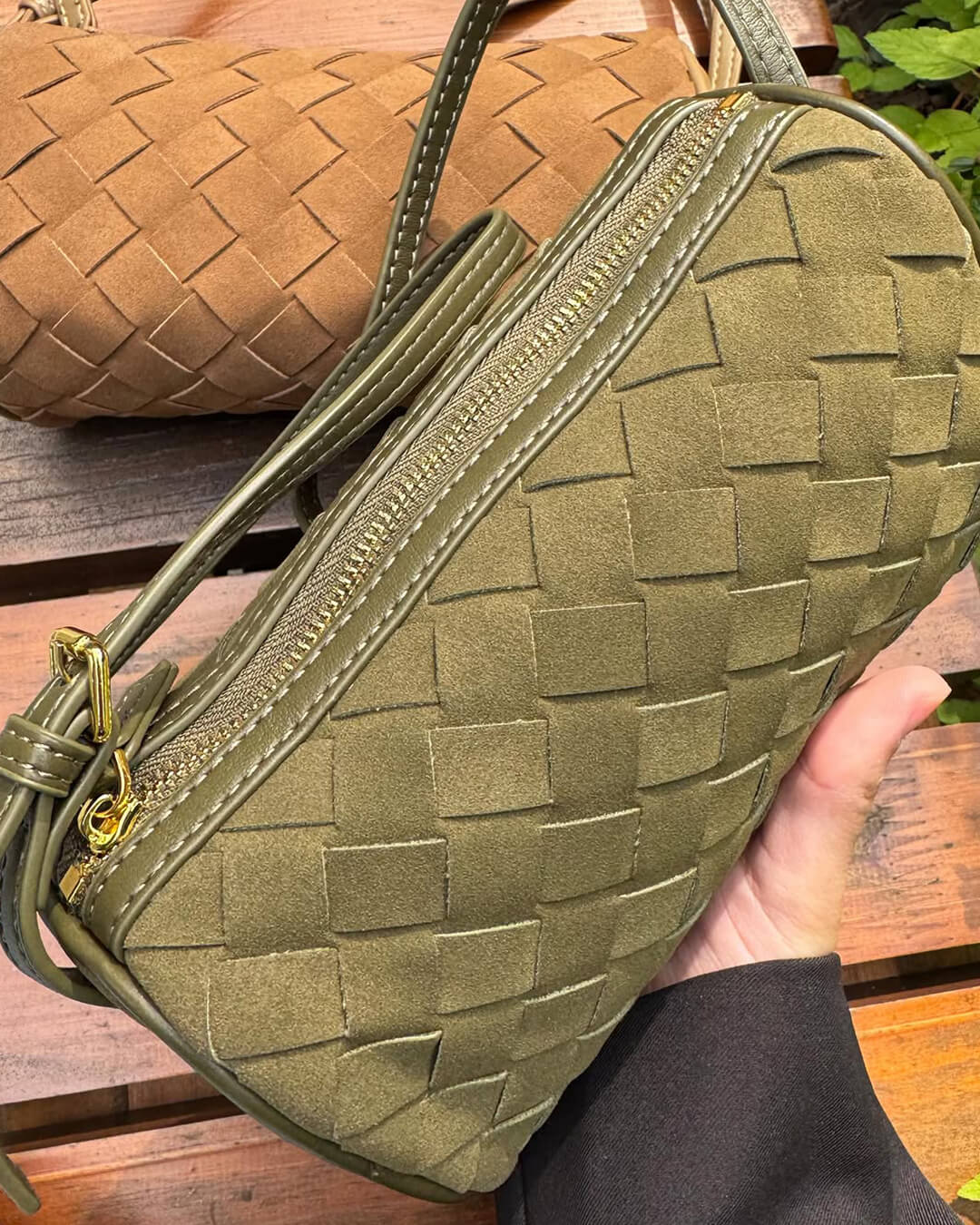 SOERA Jessica Woven Suede Bag - Handbags - Soera-Jessica-Woven-Suede-Bag-Handbag/Beige Beige Regular