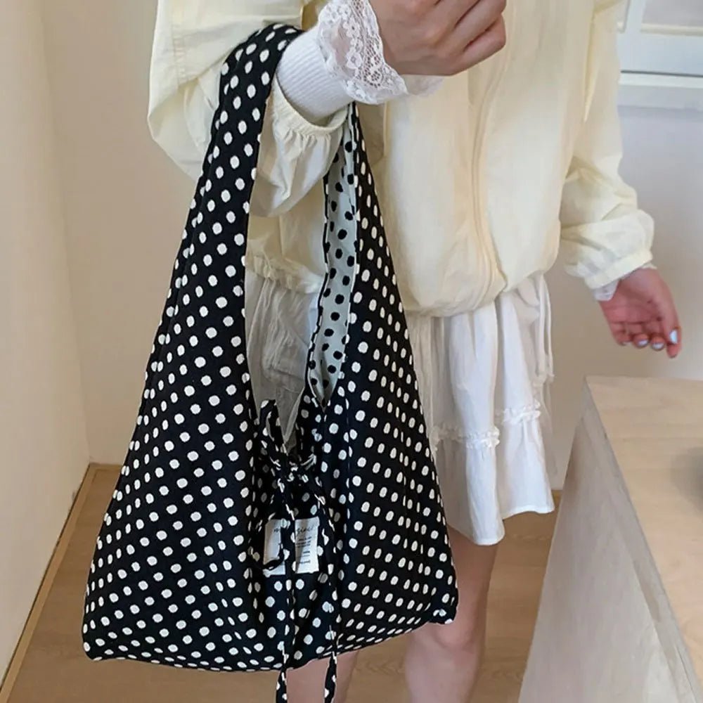 SOERA Sheila Polka Dots Reversible Hobo Bag - Handbags - 1005010659688158-;tv1775118759279870508 Default