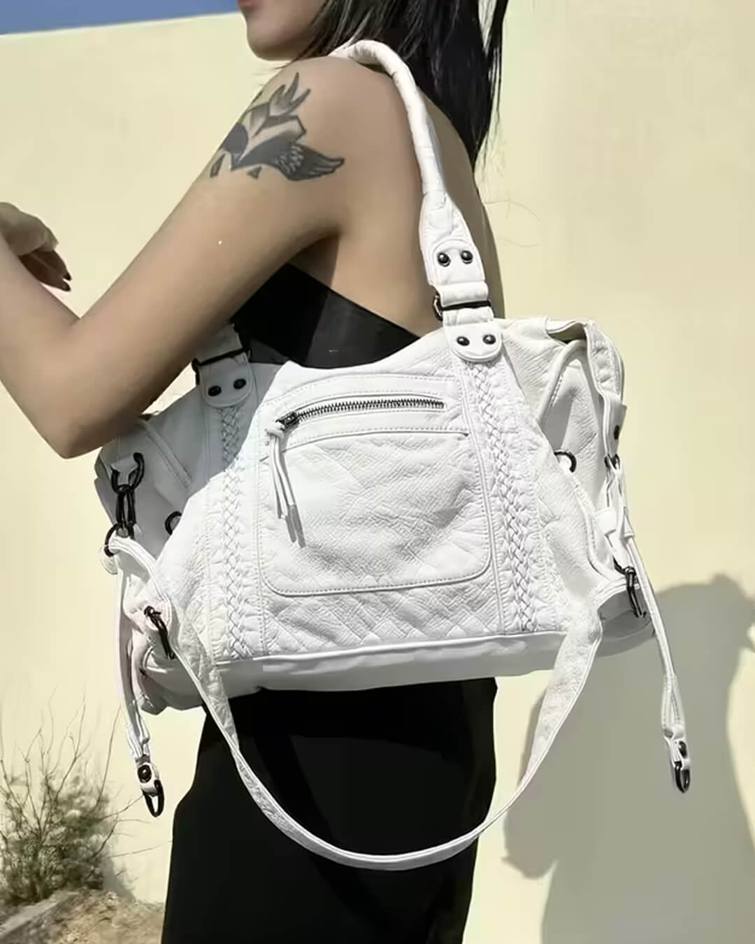 SOERA Tanja Shoulder Bag - Handbags -  White