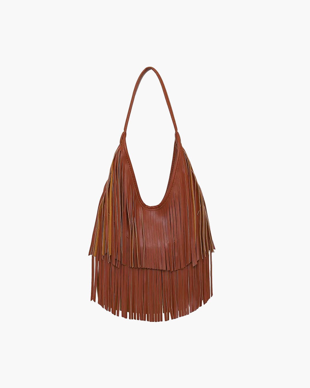 SOERA Tatiana Tasseled Hobo Bag - Handbags - 1005008821422717-;Hr1761640572580789648 Brown