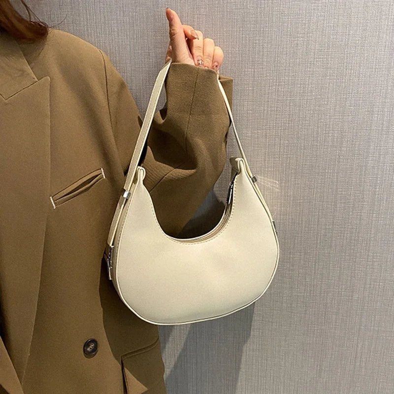 SOERA Tyla Leather Shoulder Bag - Handbags - 1005007038356803-;vL1756867835131607931 White Regular