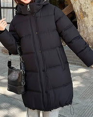 Carlyn hupullinen parka-takki