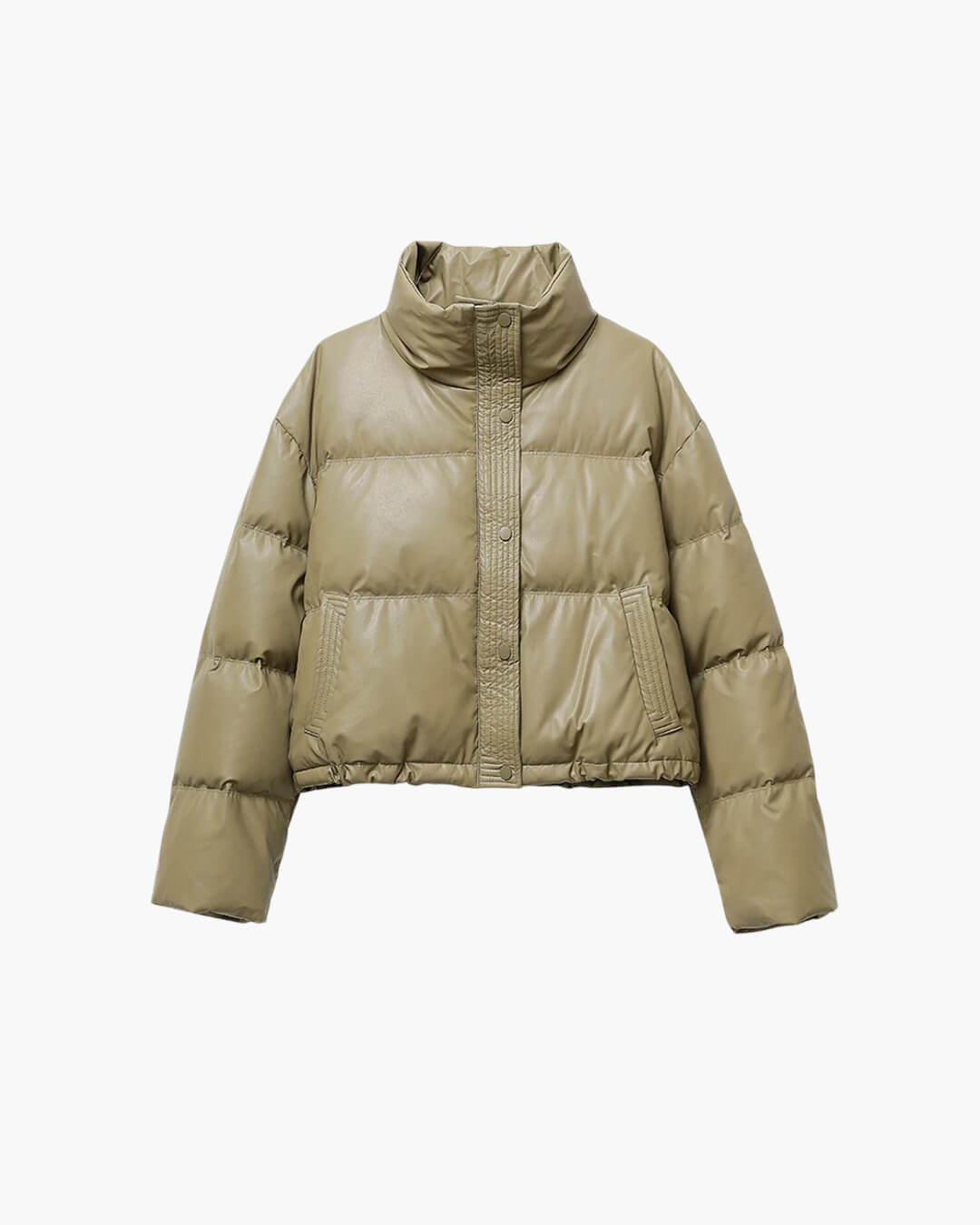 SOERA Mira Puffer Jacket - Jackets - 3256807623832358-;Vl1763625119667166533 Olive L