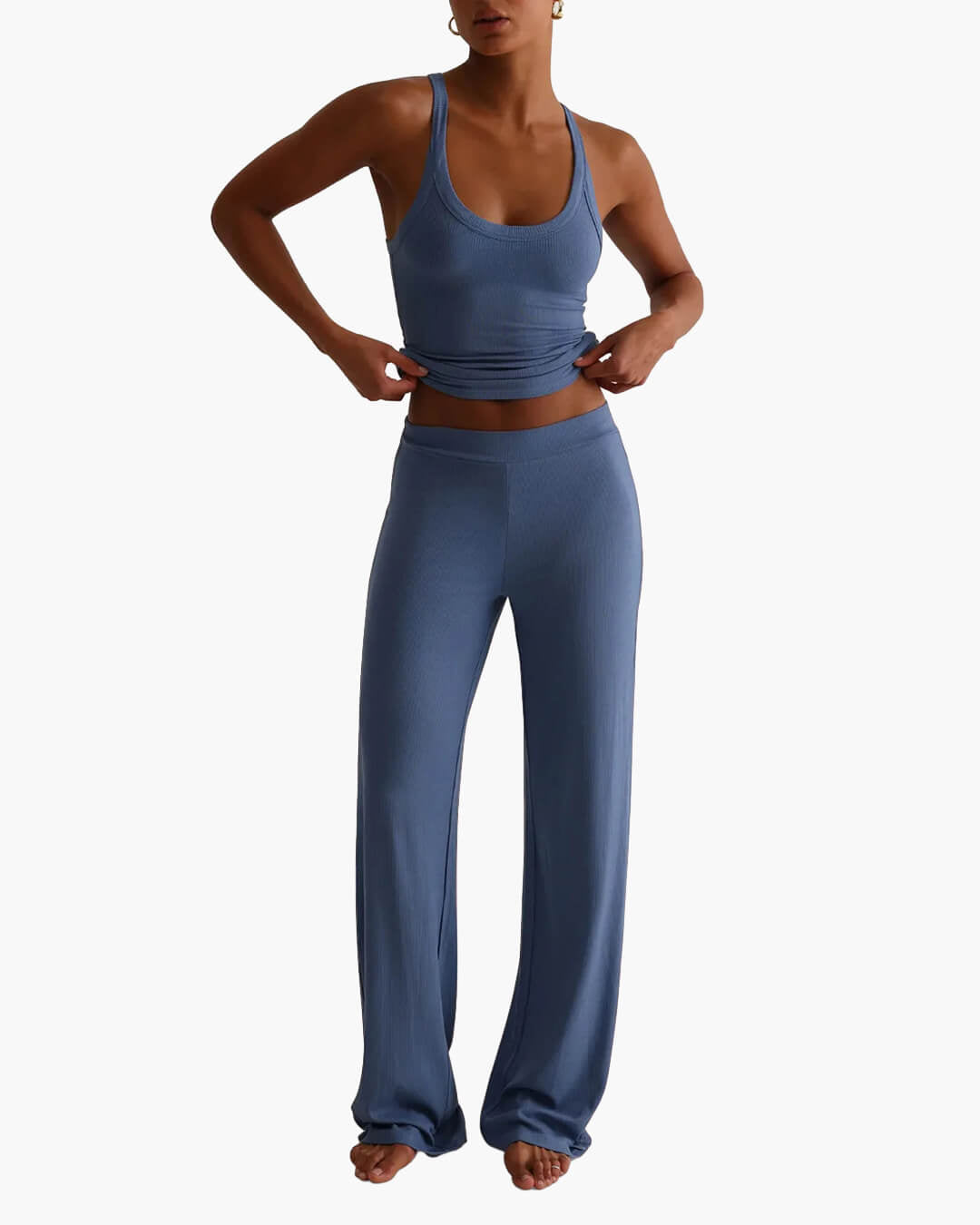 SOERA Andrea Loungewear Pants Set - Matching Sets - 1005009559232027-;qH1770650302907761463 Blue S
