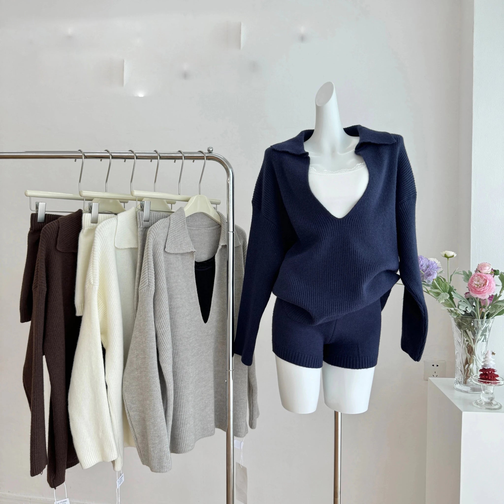SOERA Jeannette Sweater Suit - Matching Sets - 1005007794073525-;js1769140529555962688 Deep Blue M