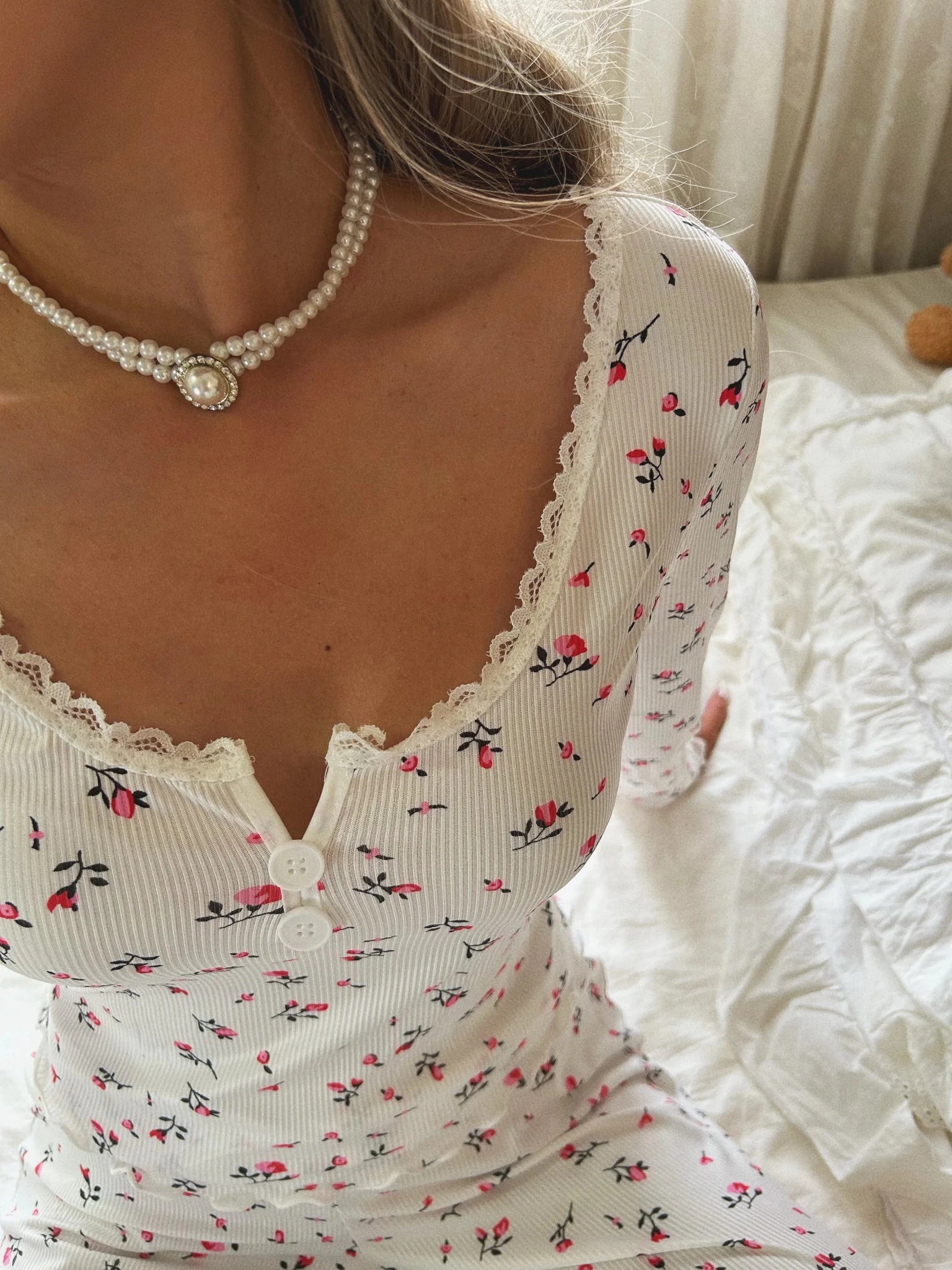 SOERA Long Sleeve Floral Pyjama Set - Matching Sets -  Top S