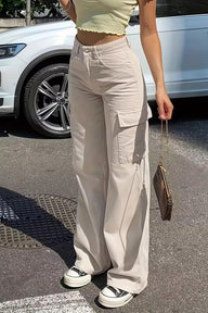 Bianca Pocket Cargo Straight -housut