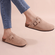 Minerva säädettävät solkiset slip-on-sandaalit