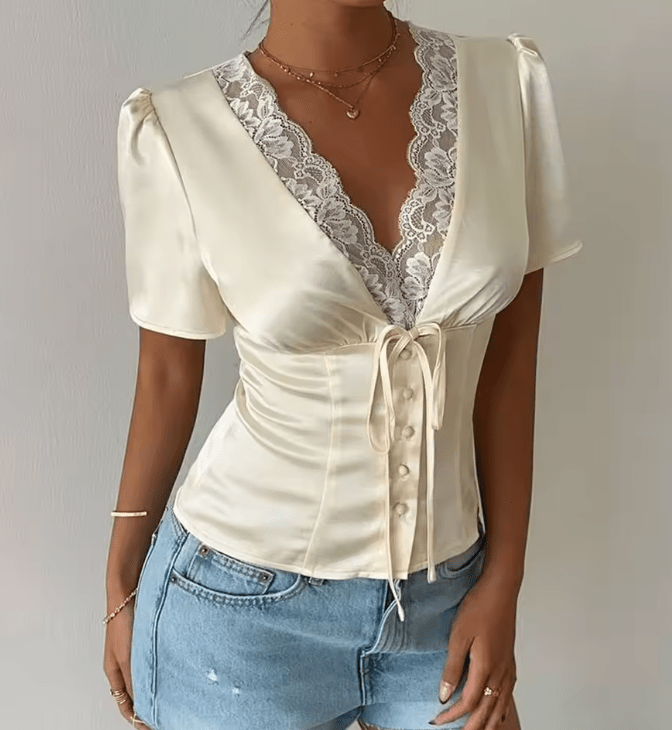 SOERA Beatrice Blouse - Tops -  Beige M