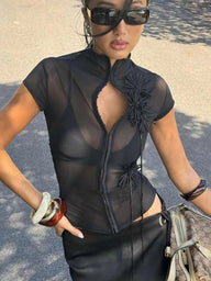 Kalia Tupsusomisteinen Crop Top